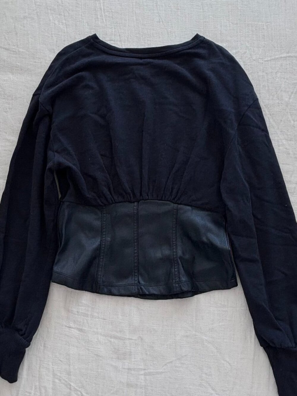 *Anthropologie* Pilcro Brand Black Multi-textile Top